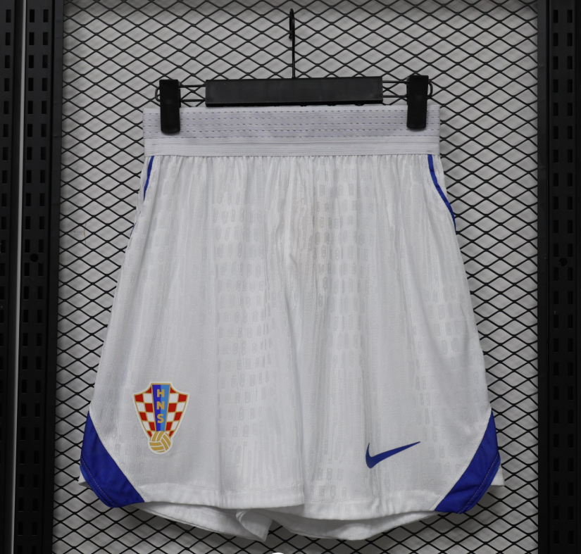 Player Version 2026 World Cup Croatia White Shorts