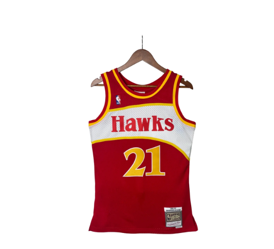 Atlanta Hawks MN Heat Pressed Vintage : SW Hawks 85/86 Season No.21 Wilkins