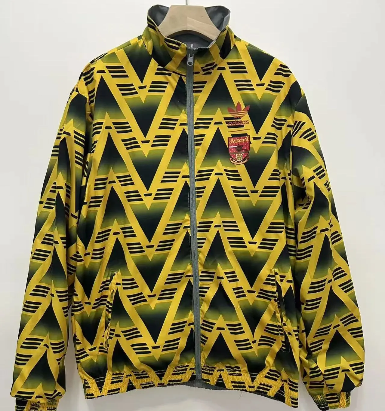 Manchester united Trench Coat Reversible Yellow/Grey S-XXL