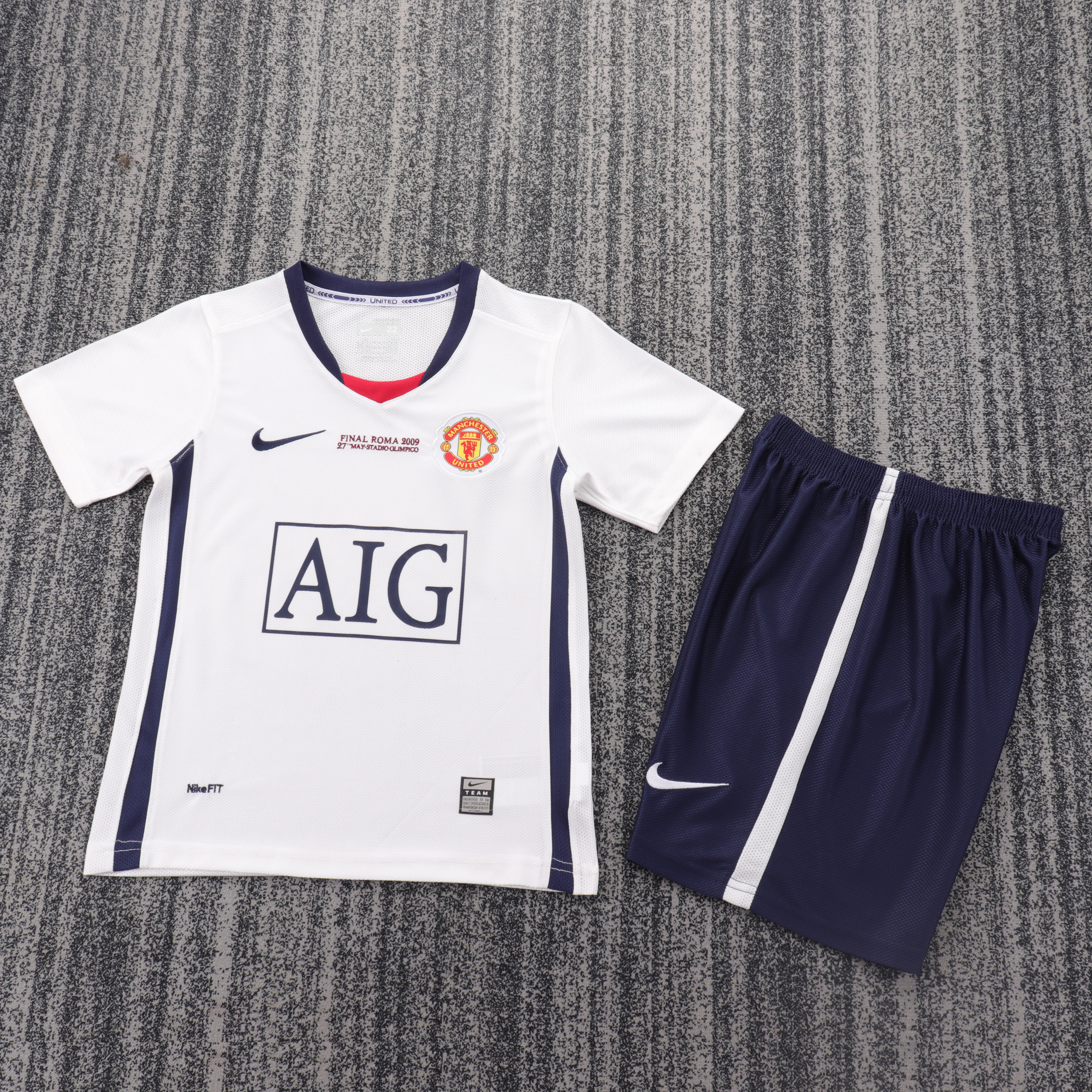 Manchester United Kids Retro Man Utd 08/09 Away UCL