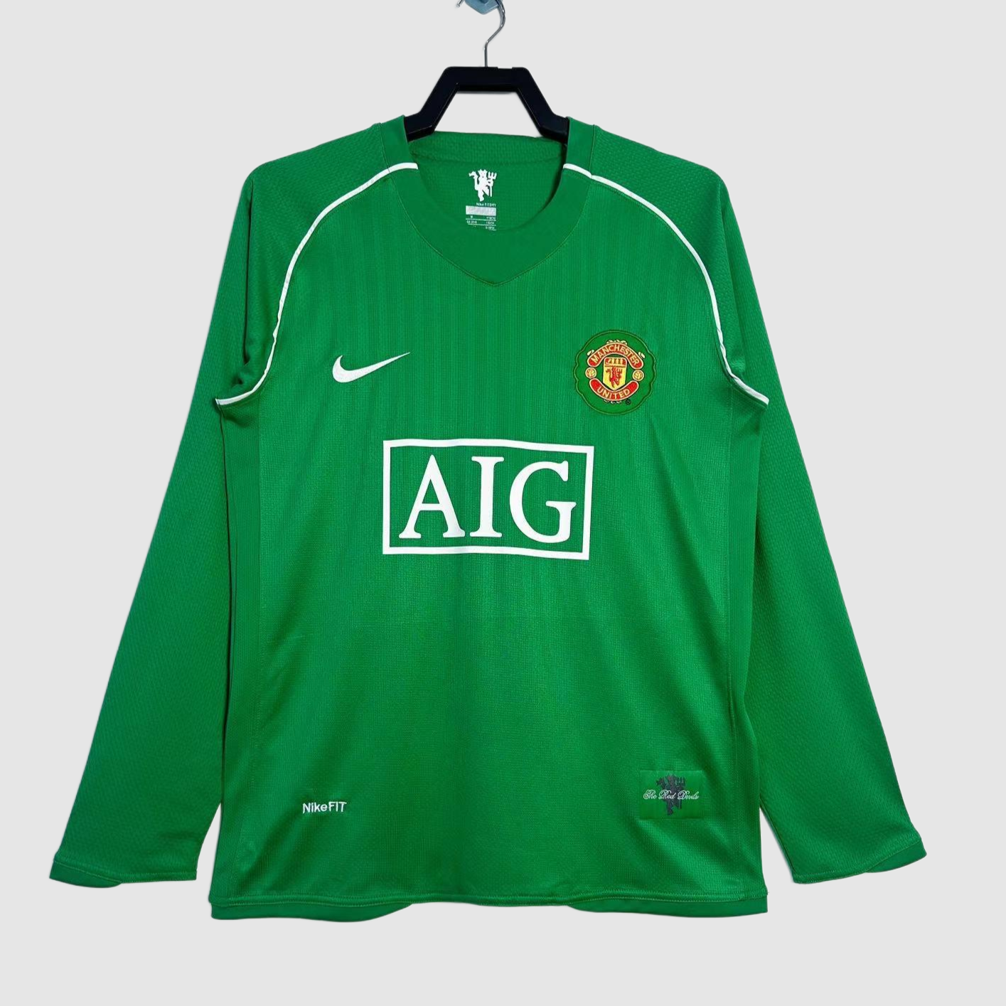 Manchester United Retro Man United 07/08 Goalkeeper Green Long Sleeves