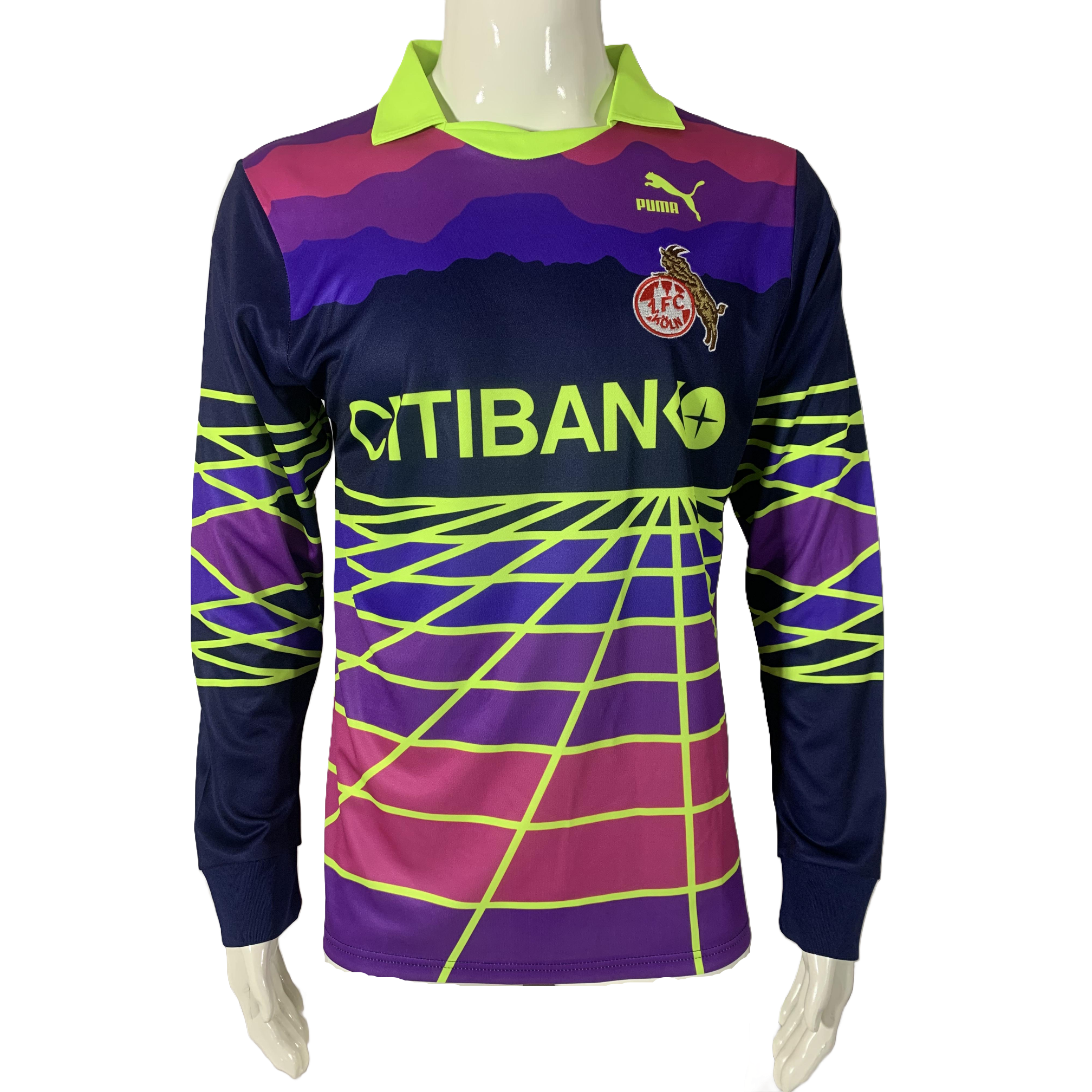 Retro FC Köln 91/92 Goalkeeper Long Sleeves Jersey S-XXL