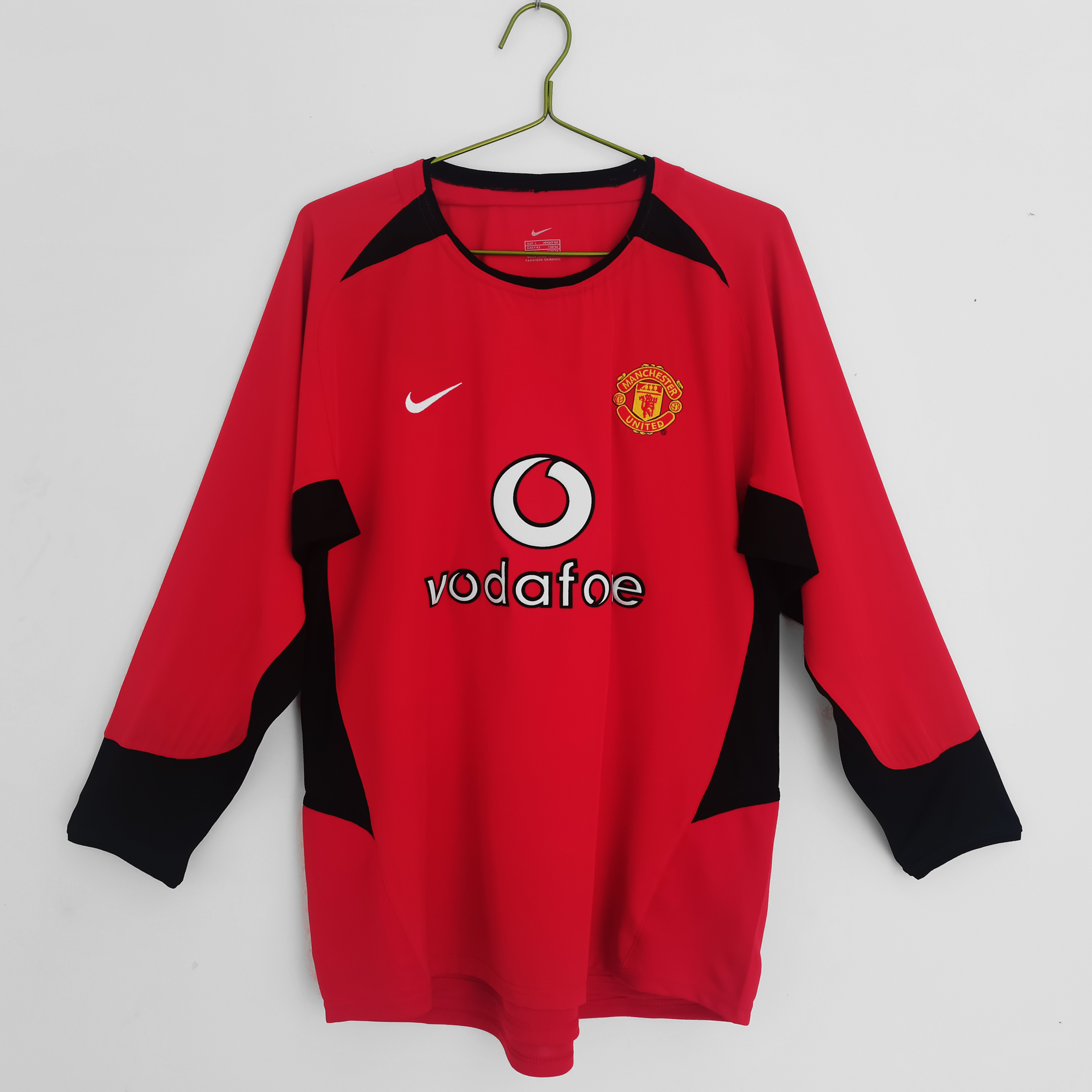 Retro Manchester United 2002/04 Home Red Long Sleeves