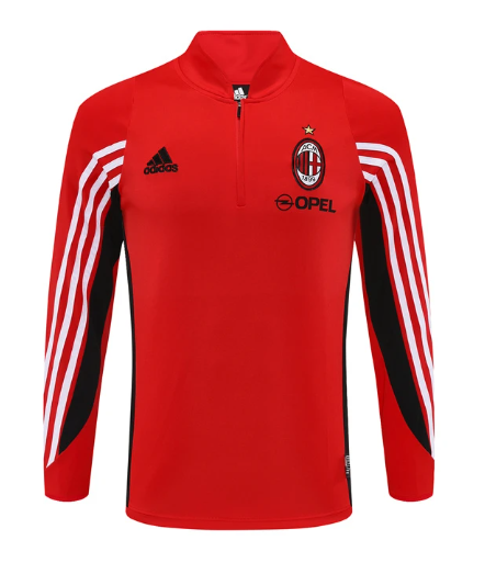 AC Milan 03/04 half zipper Training Red